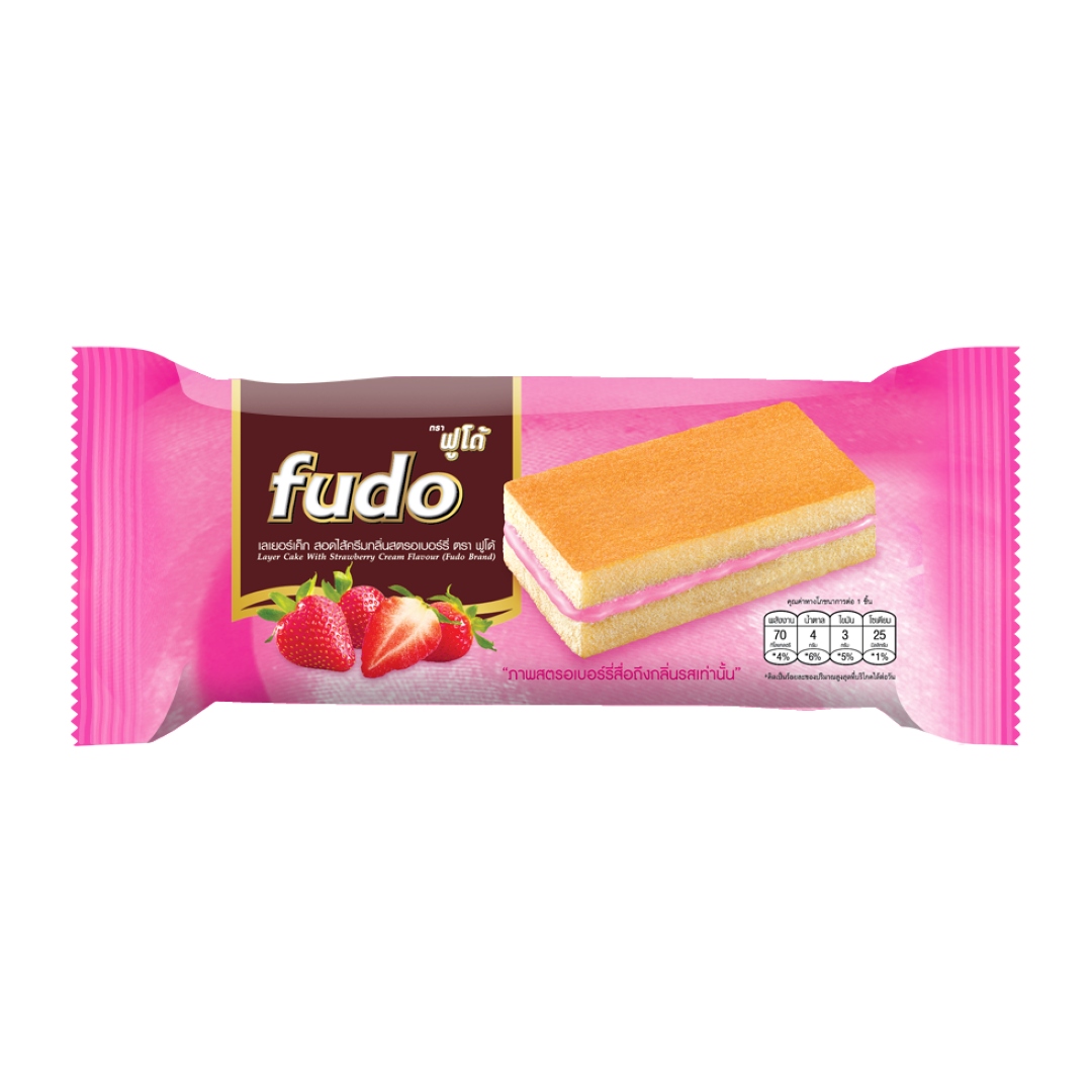FUDO STRAWBERRY LAYER CAKE 14G
